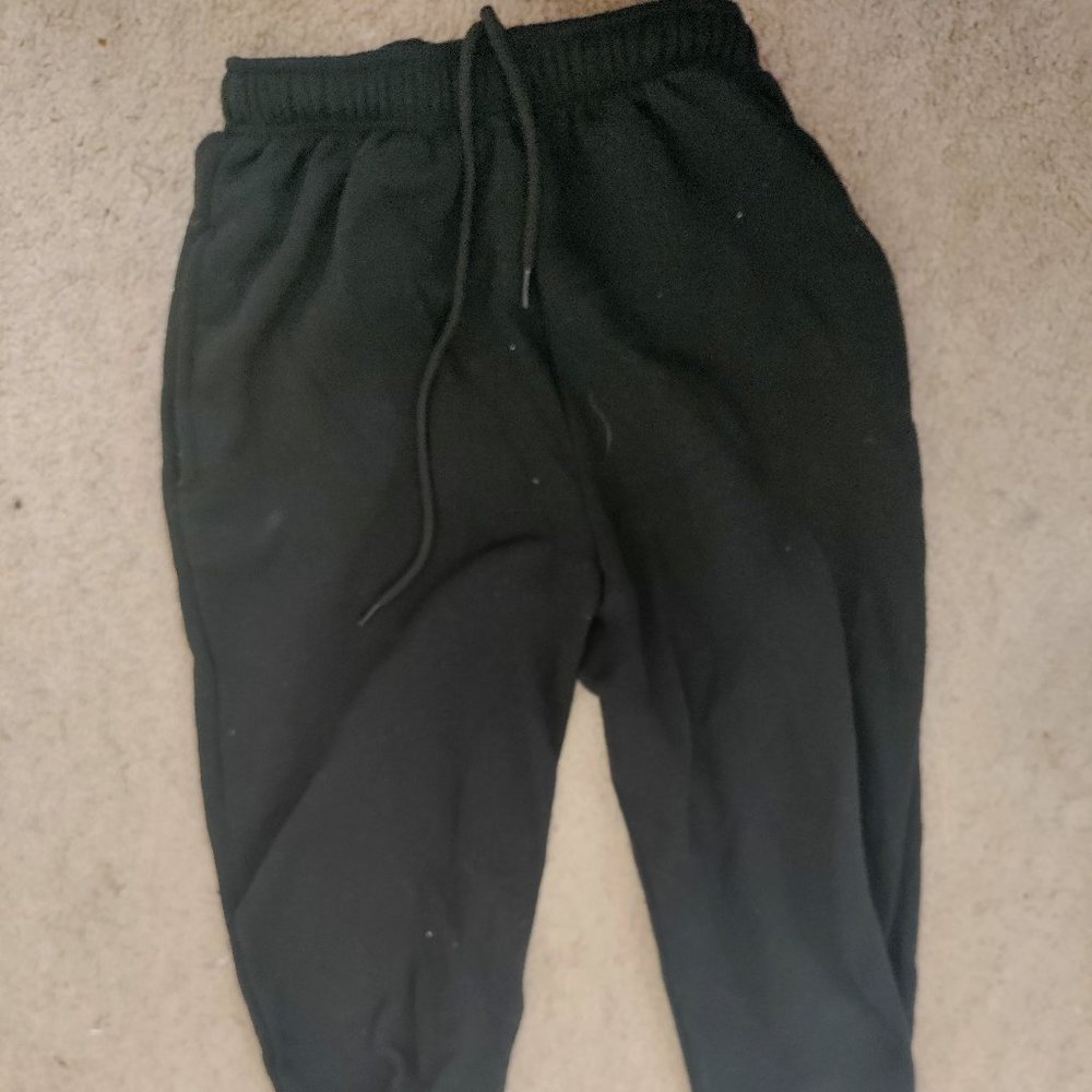 Black Basic Sweatpants - image 1